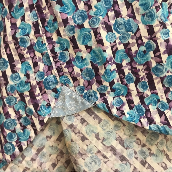 TED BAKER | Blue & Purple Button Down French Cuff L - Picture 8 of 11